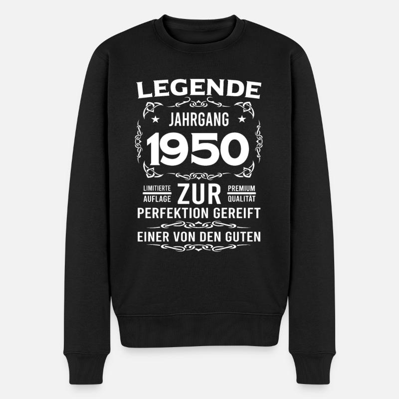 71. Geburtstag geschenk - Männer Premium Bio Pullover - Schwarz