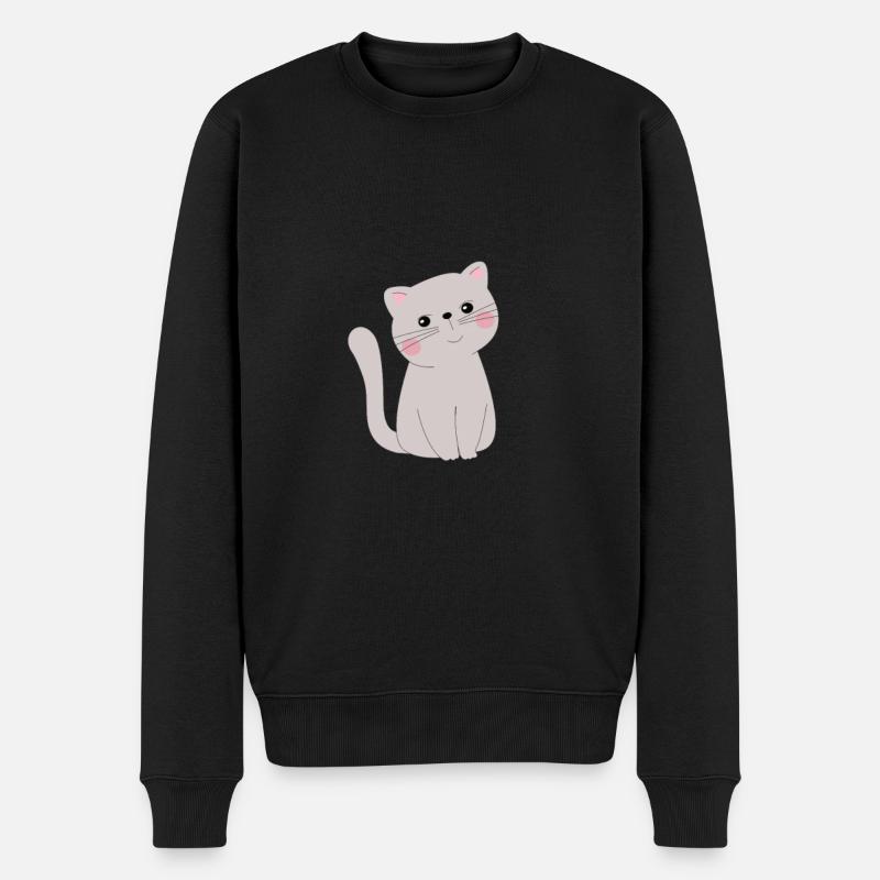 Chat mignon - Pull Premium bio Homme - noir