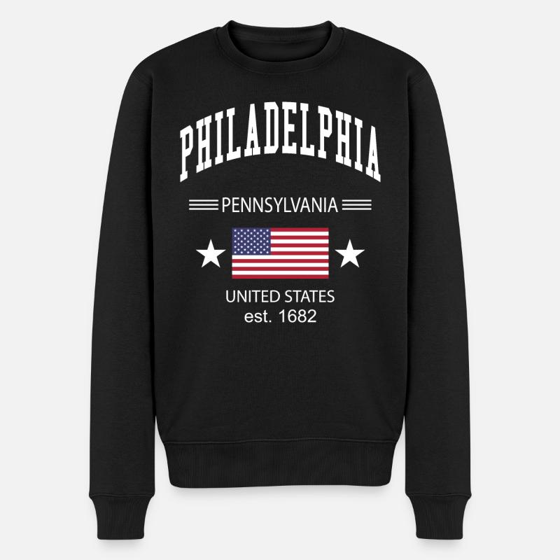 Philadelphie - Pull Premium bio Homme - noir
