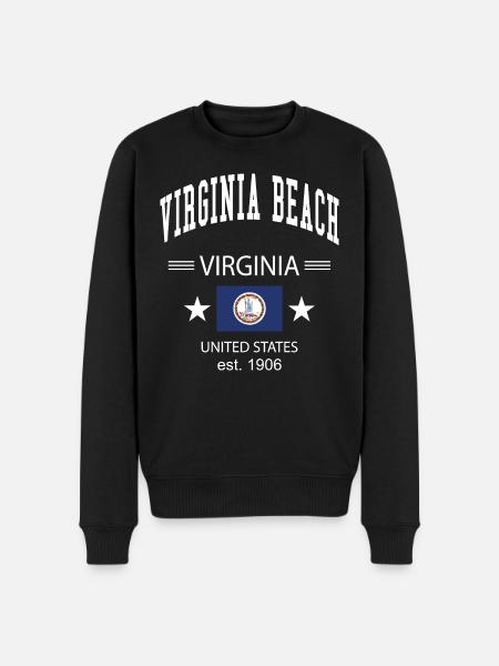 Virginia Beach - Men's Premium Organic Jumper - black