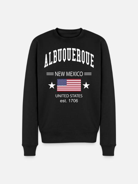 Albuquerque - Männer Premium Bio Pullover - Schwarz