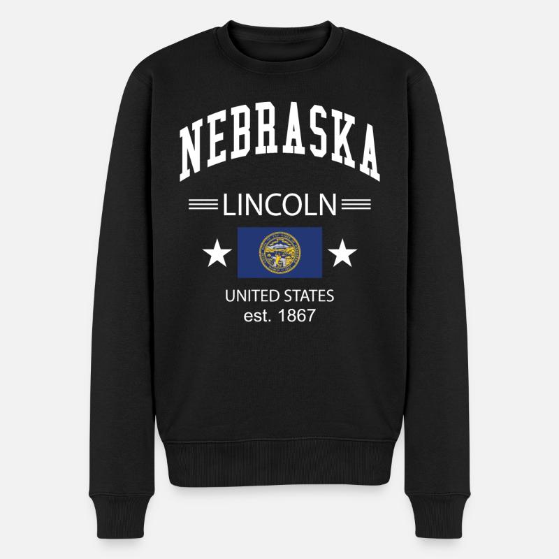 Nebraska - Pull Premium bio Homme - noir