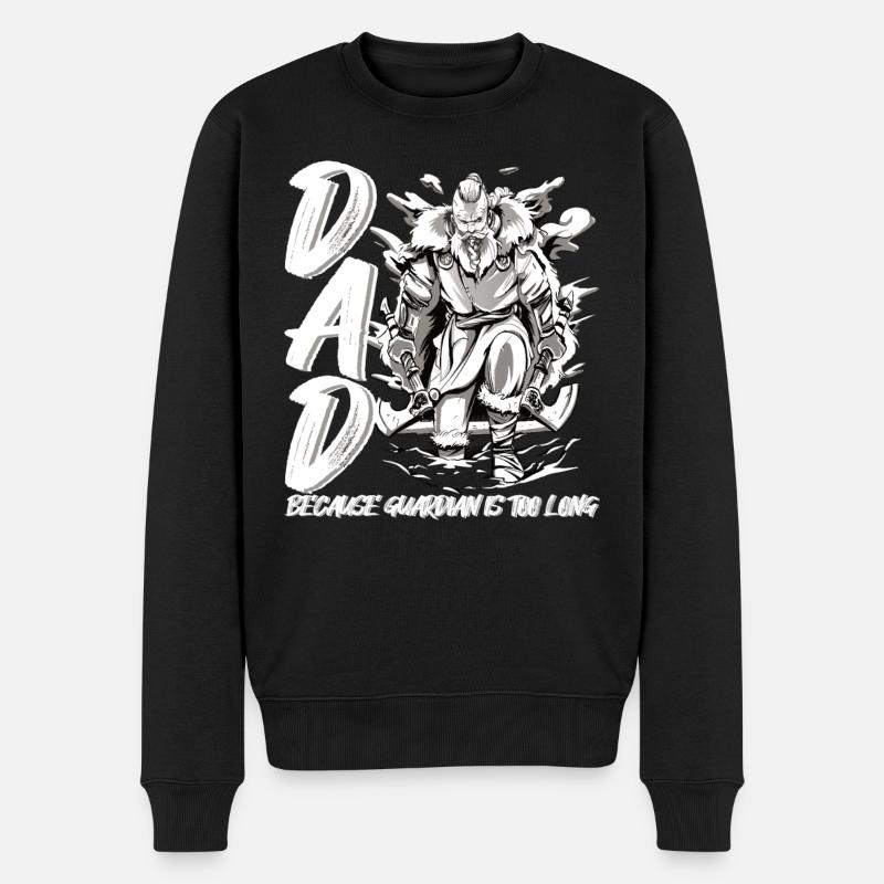 Papa parce que le tuteur est trop long - Pull Premium bio Homme - noir