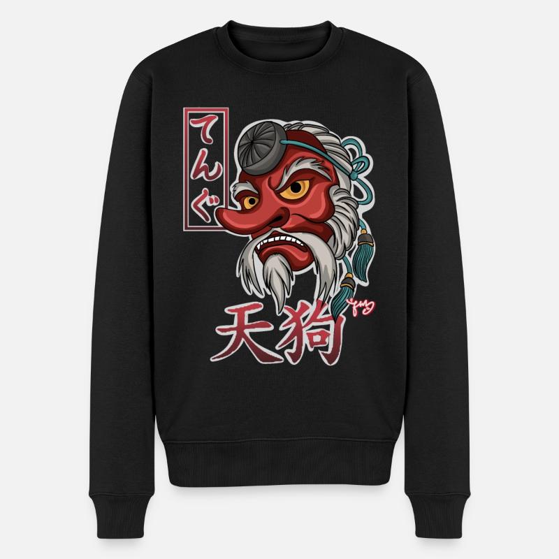 Yokai Tengu - Pull Premium bio Homme - noir