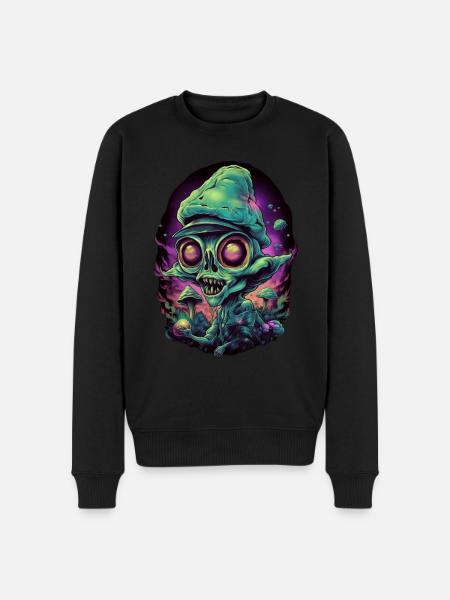 Trippy Alien - Pull Premium bio Homme - noir