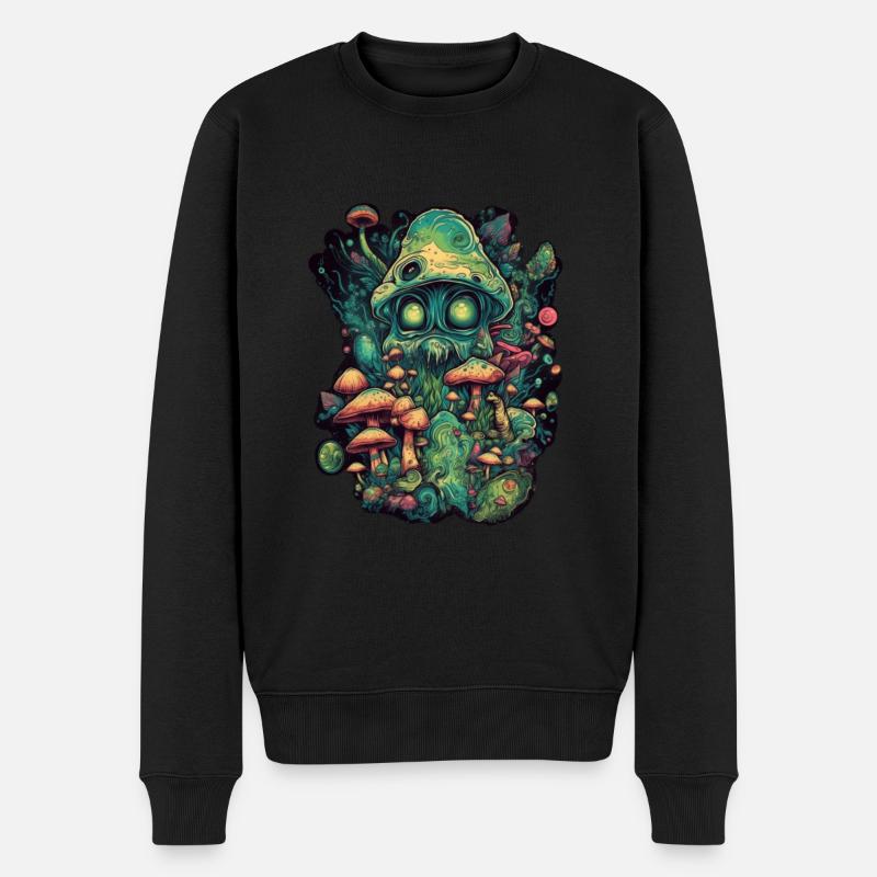 Trippy Alien - Pull Premium bio Homme - noir