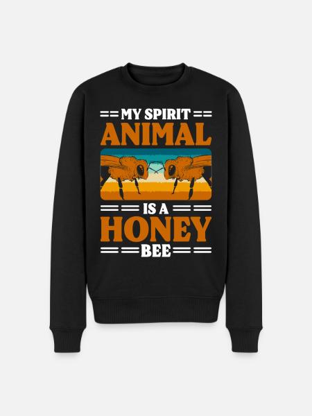 Honey Bees Animal Welfare - Men's Premium Organic Jumper - black