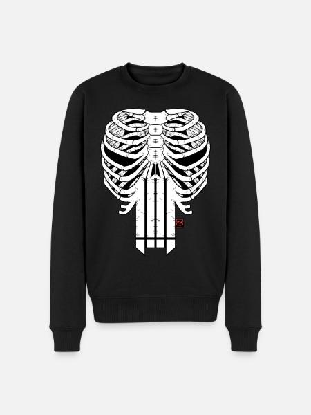 HARDCORE HORROR SHOW SKULL - Men's Premium Organic Jumper - black