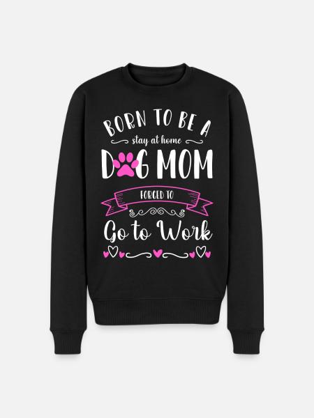 Dog Paw Dog School - Men's Premium Organic Jumper - black