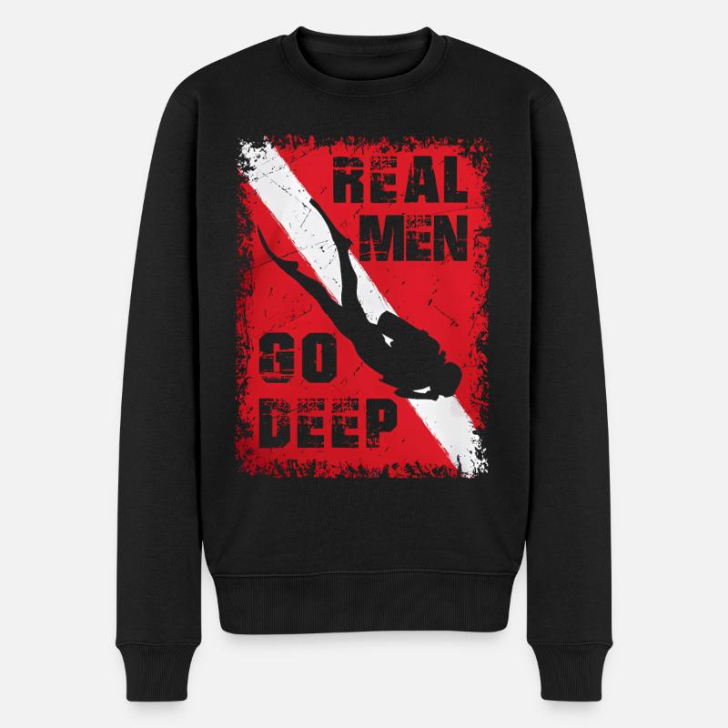 23F 0324 bk - Pull Premium bio Homme - noir