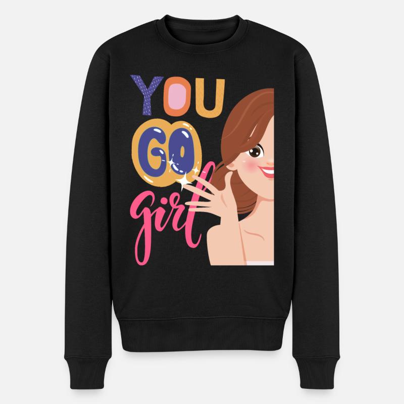 Tu vas fille - Pull Premium bio Homme - noir