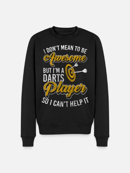 Darts Player Disc Player Men - Men's Premium Organic Jumper - black