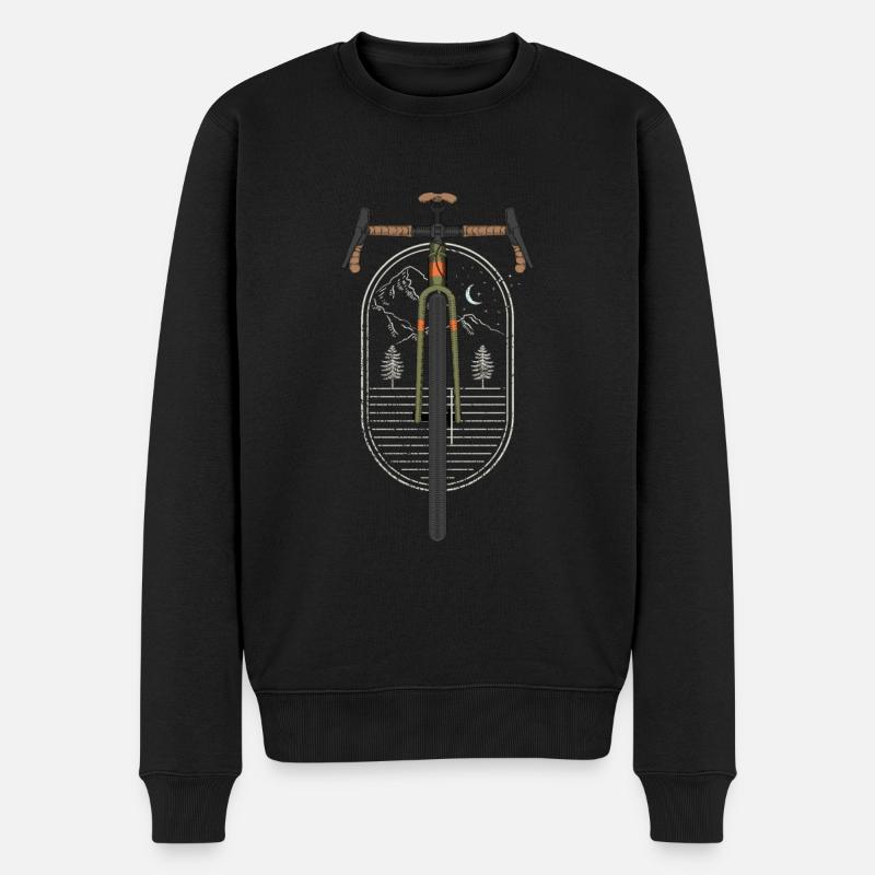 Design Gravel pour les passionnés d'aventure - Pull Premium bio Homme - noir