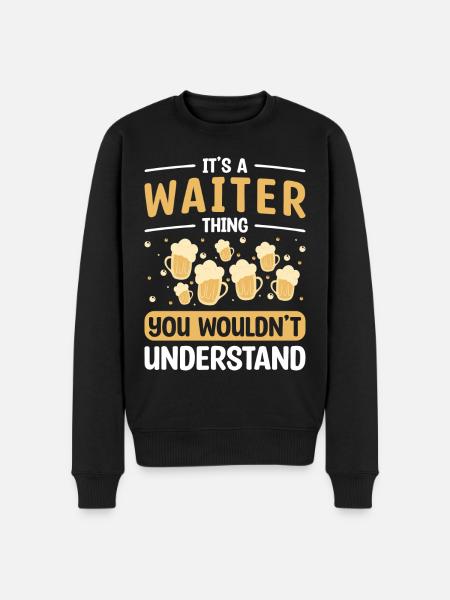 Waiters Guests Gratuities - Men's Premium Organic Jumper - black