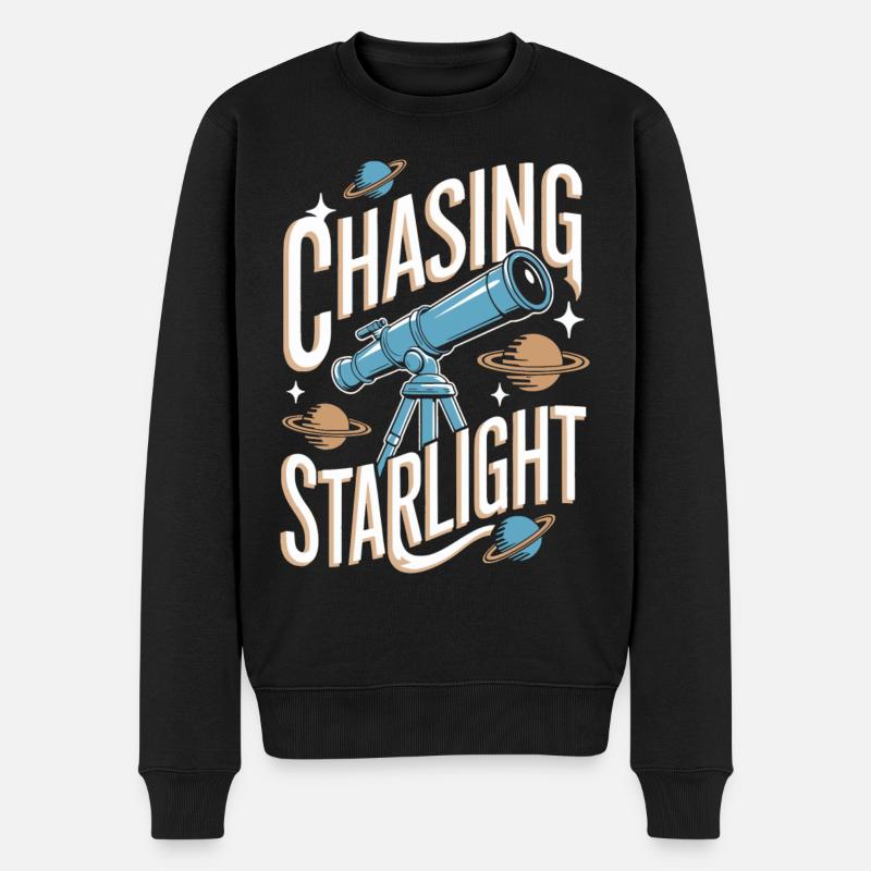 Télescope Astronomie Astrophotographie - Pull Premium bio Homme - noir