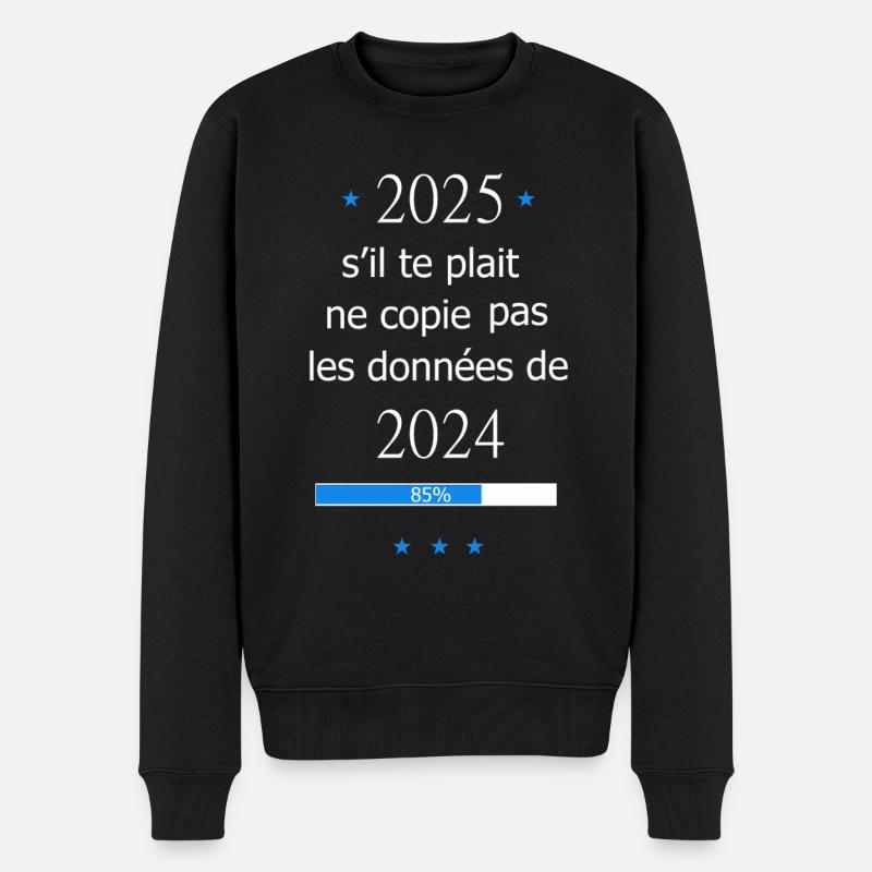 bonne année 2025 - Pull Premium bio Homme - noir