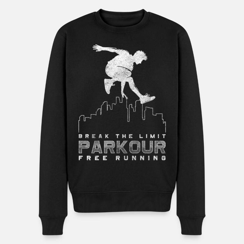 Saut de parkour - Pull Premium bio Homme - noir