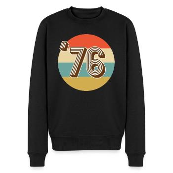 Millésime 1976 - Pull Premium bio Homme - noir - Devant - Nico (187cm)