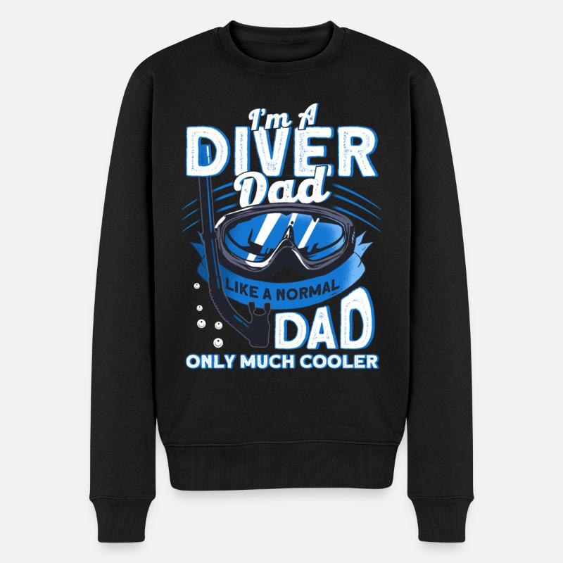 Cadeau de plongée sous-marine - Pull Premium bio Homme - noir