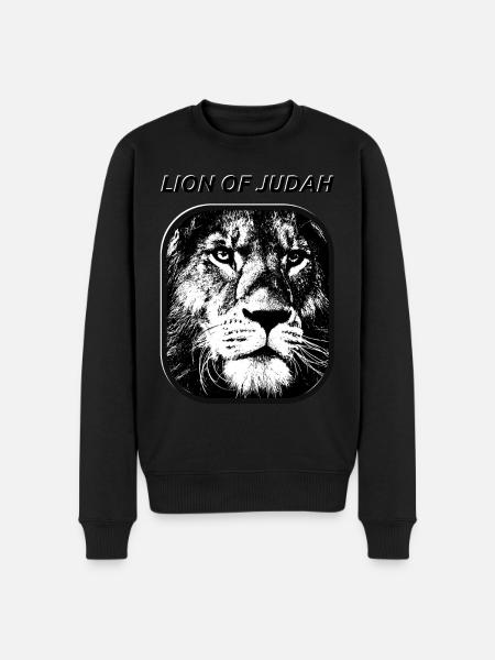 Lion of Judah - Men's Premium Organic Jumper - black