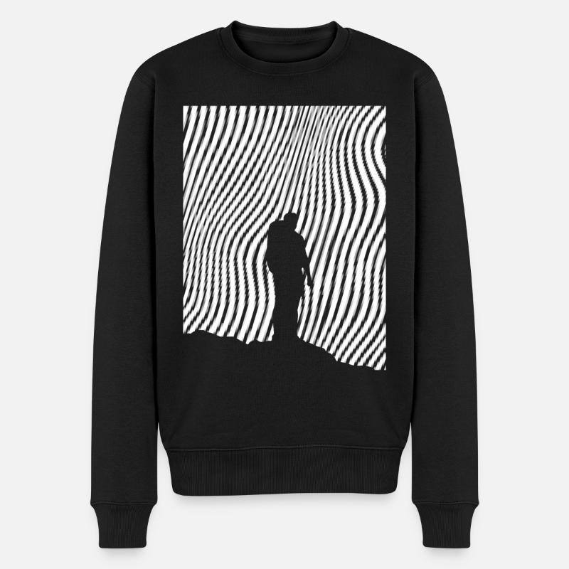 Climbing - (2) - Men's Premium Organic Jumper - black