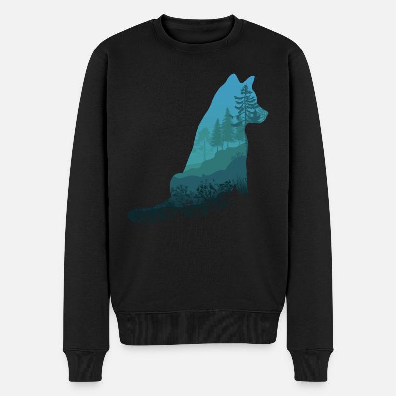 Loup - Pull Premium bio Homme - noir