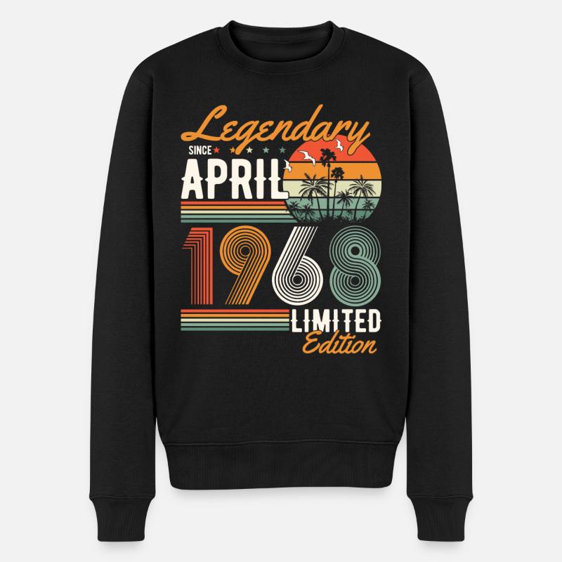 Legendär seit April 1968 - Männer Premium Bio Pullover - Schwarz