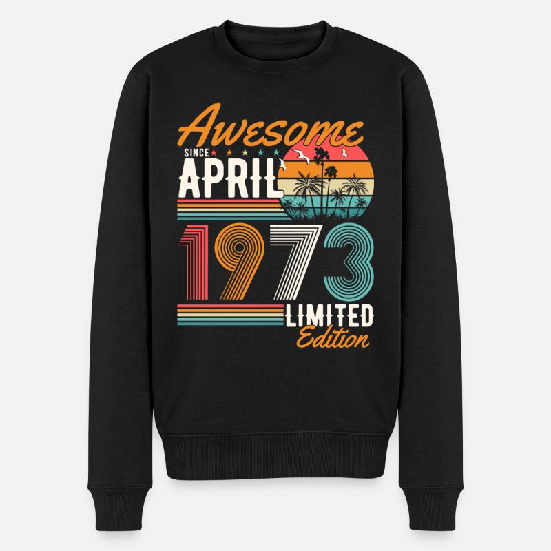 Grand depuis avril 1973 - Pull Premium bio Homme - noir