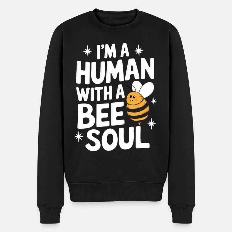 abeille abeille apicultrice abeille abeille - Pull Premium bio Homme - noir