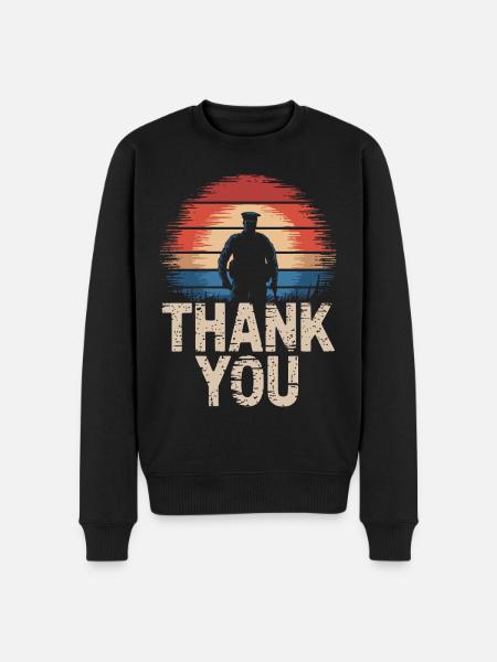 Veteran Military Soldier - Men's Premium Organic Jumper - black