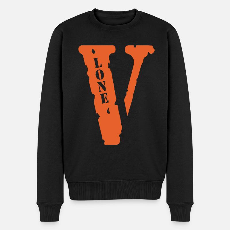 Vlone True Artwork - Männer Premium Bio Pullover - Schwarz