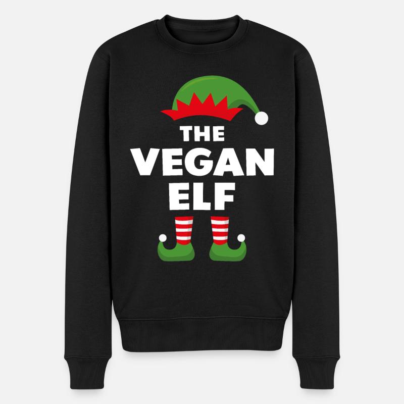 L’elfe végétalien - Pull Premium bio Homme - noir