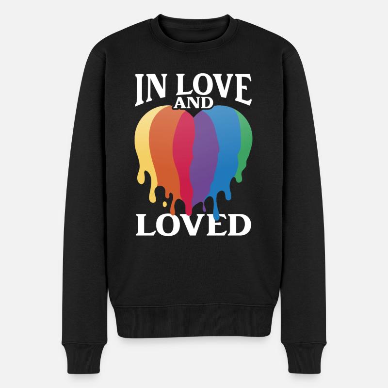 Valentinstag-Geschenk Ehefrau Freundin 14. Februar - Männer Premium Bio Pullover - Schwarz