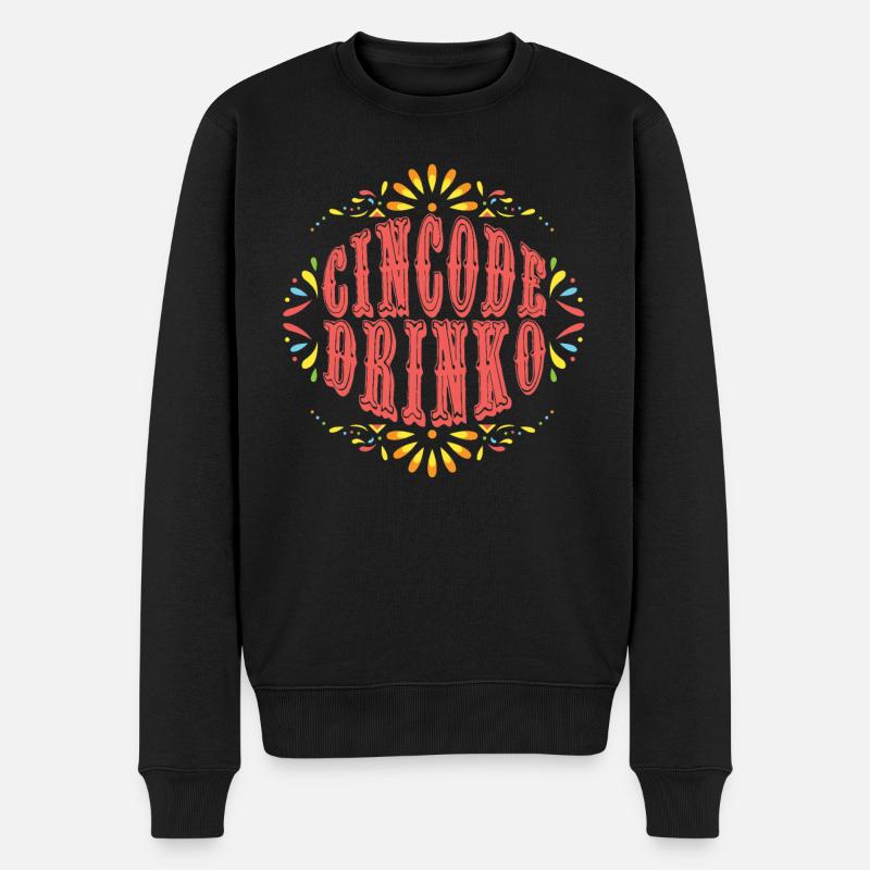 Lustige Cinco De Mayo Mexiko - Männer Premium Bio Pullover - Schwarz