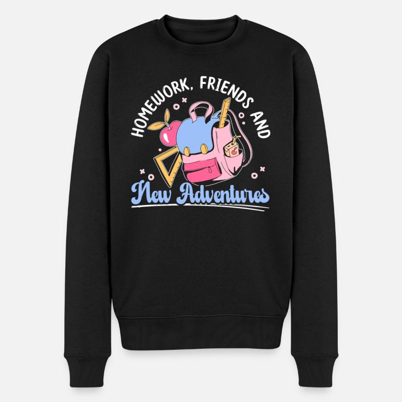 Retour À l’école Vêtements Éducation Enseignants Étudiants - Pull Premium bio Homme - noir