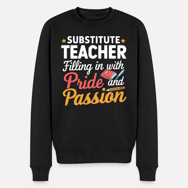 Des enseignants suppléants sympas - Pull Premium bio Homme - noir