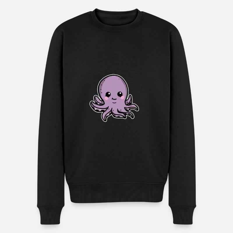 Drôle pieuvre pieuvres pieuvres cadeau - Pull Premium bio Homme - noir