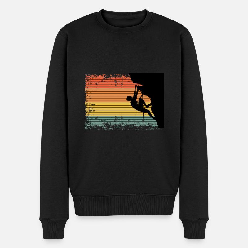 Vintage Escalade Bouldern Cadeau - Pull Premium bio Homme - noir