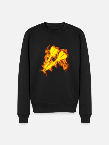 Fire Dart Flames Arrow - Men's Premium Organic Jumper - black
