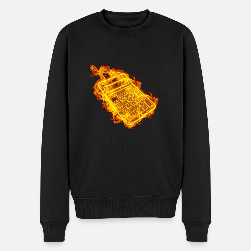 Incendie Comptable calculatrice mathématiques - Pull Premium bio Homme - noir