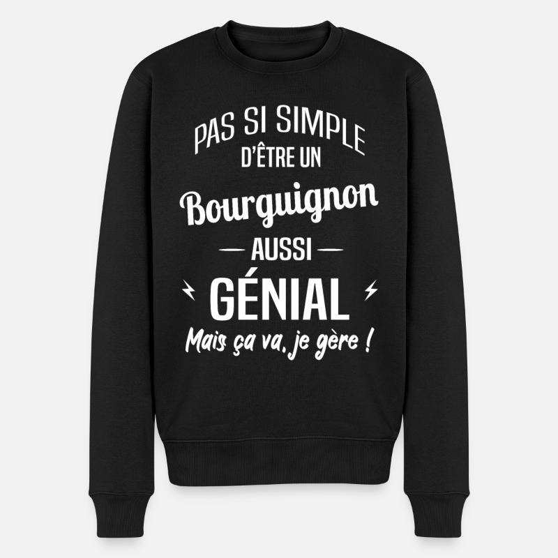 Bourguignon - Pull Premium bio Homme - noir
