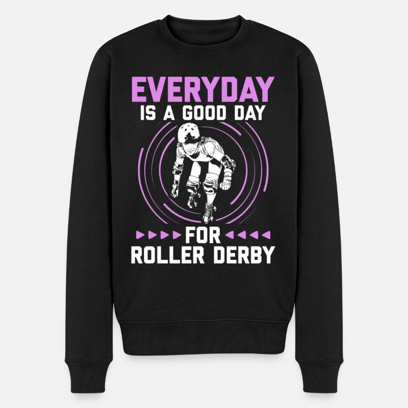 Roller derby - Pull Premium bio Homme - noir