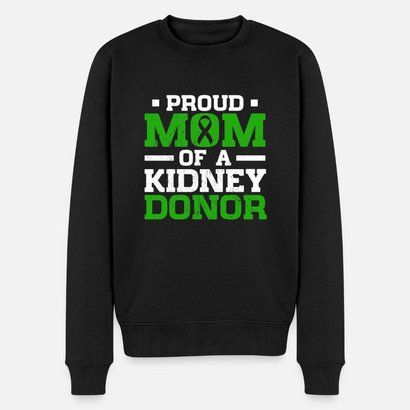 Mama Nierenspender Organspender Transplantation - Männer Premium Bio Pullover - Schwarz