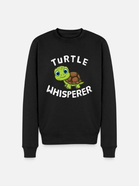 Funny Turtle Lover Turtle Whisperer - Men's Premium Organic Jumper - black