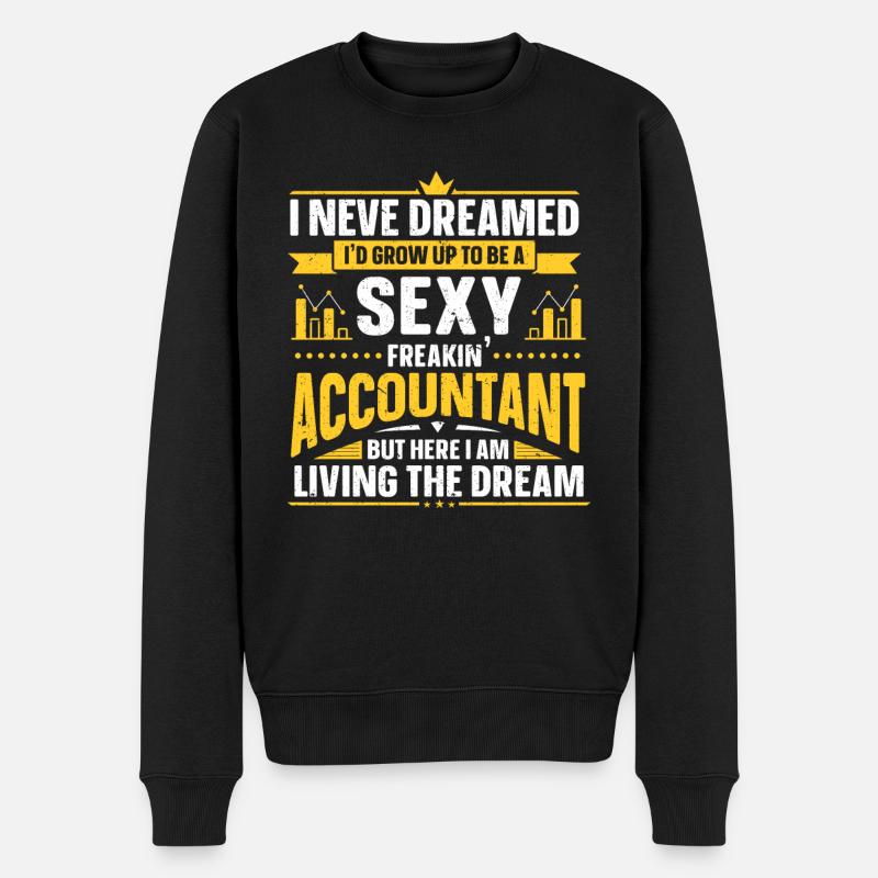 Drôles de comptables Dictons Impôts - Pull Premium bio Homme - noir