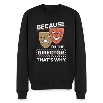 Metteur en scène de théâtre Acteur Drame Scène - Pull Premium bio Homme - noir - Devant - Nico (187cm)