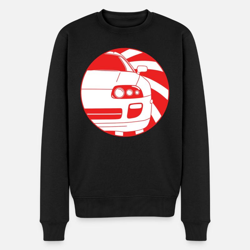 Auto JDM - oben - Männer Premium Bio Pullover - Schwarz
