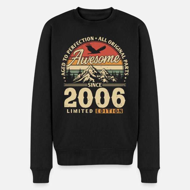 Großartig seit 2006 - Männer Premium Bio Pullover - Schwarz
