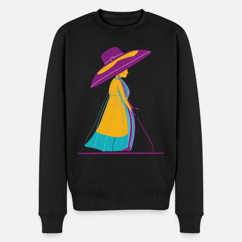 Kindermädchen - Männer Premium Bio Pullover - Schwarz