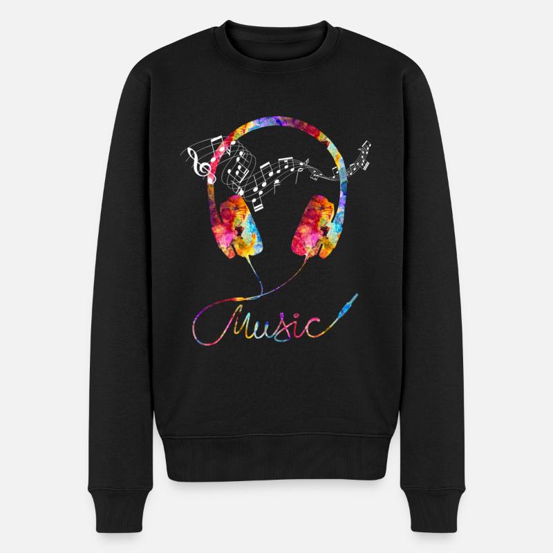 La musique - Pull Premium bio Homme - noir